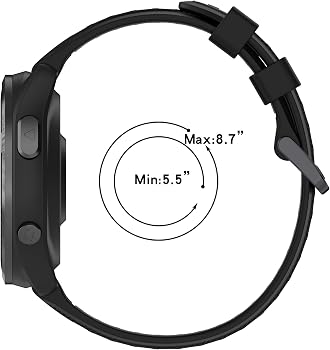 XhKJO Silikon-Armband Für Garmin Forerunner 965, 955, 945, 935, 265, 745 – 22 Mm, Weich & Verstellbar
