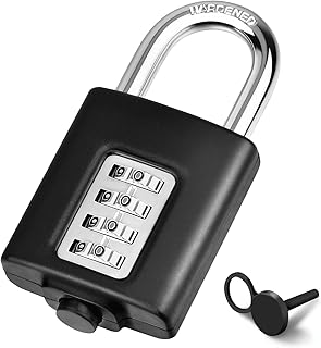 JUYANO Lucchetto Armadietto Palestra Impermeabile Lucchetto Combinazione 4 Cifre Esterno Piccolo Lucchetti Con Combinazione Adatto per Palestre,Sportivi Armadietti,Recinzioni,Cancelli,Valigie
