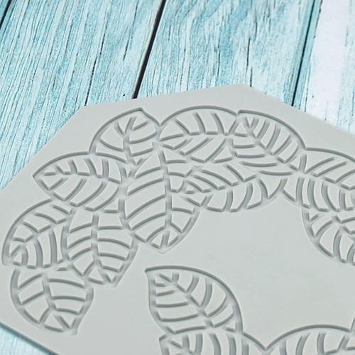 Miniatura 7 de Moldes de silicona de hojas huecas, moldes de chocolate con forma de corazón, geometría, molde de silicona 3D, molde de hojas de caramelo de