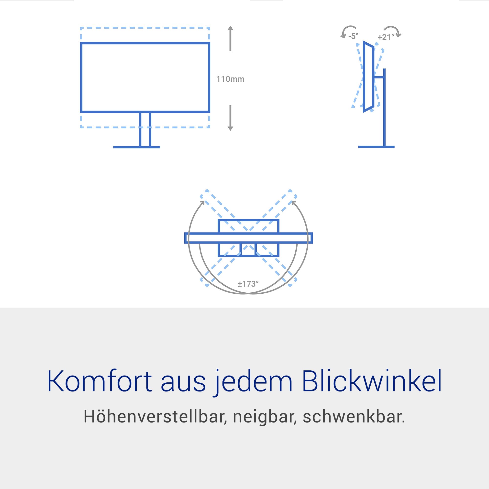 Dell 24 Monitor - SE2426HS, Full HD (1920x1080), 144Hz, IPS, 1ms MPRT, AMD FreeSync, Höhenverstellbar, VESA (100x100mm), 2 HDMI, 3 Jahre Garantie, Schwarz