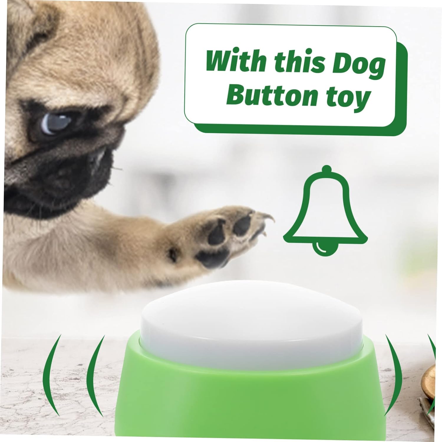 Yardwe Recordable Dog Communication Button Plastic Pet Button Interactive Pet Toys Clicker Training for Dogs Puppy Toys