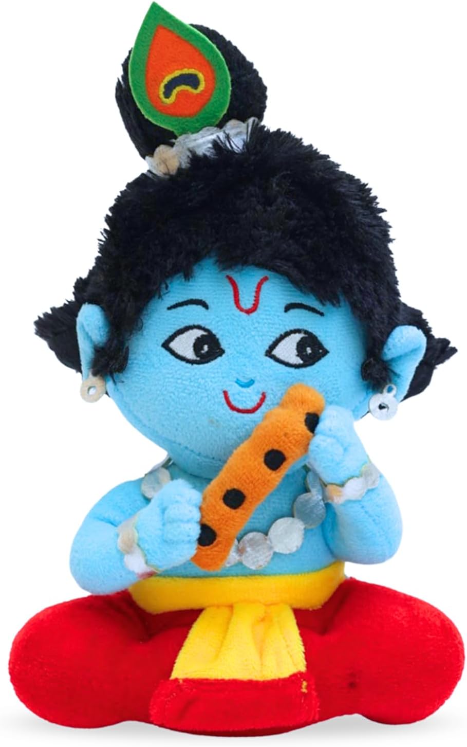 Panda's Box Mantra Chanting Baby Krishna (Small - 23 CM) | Musical Soft Plush Toy | Best Gift for Infants, Toddlers & Babies