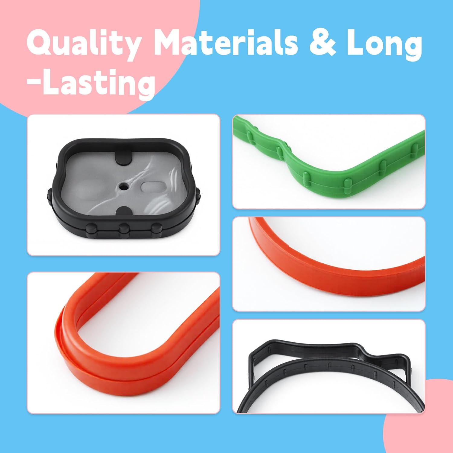 MS96351-1 Intake Manifold Gasket Set Replacement for Chevrolet Cobalt HHR Malibu for Pontiac G5 G6 Solstice for Saturn Aura Ion Sky Vue 2.2L 2.4L 2006-2012, Replace 24455112 440500