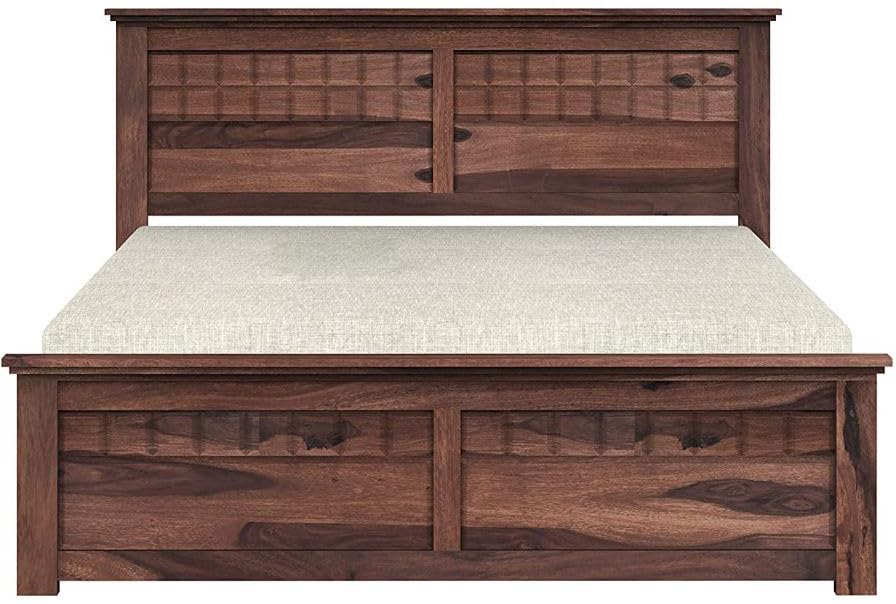 Image of Bed Solid Sheesham Wood for Your Bedroom Delivery Condition-DIY(Do-It-Yourself) Solid Wood King Box Bed (Finish Color - Natural Finish, Delivery Condition - DIY(Do-It-Yourself))