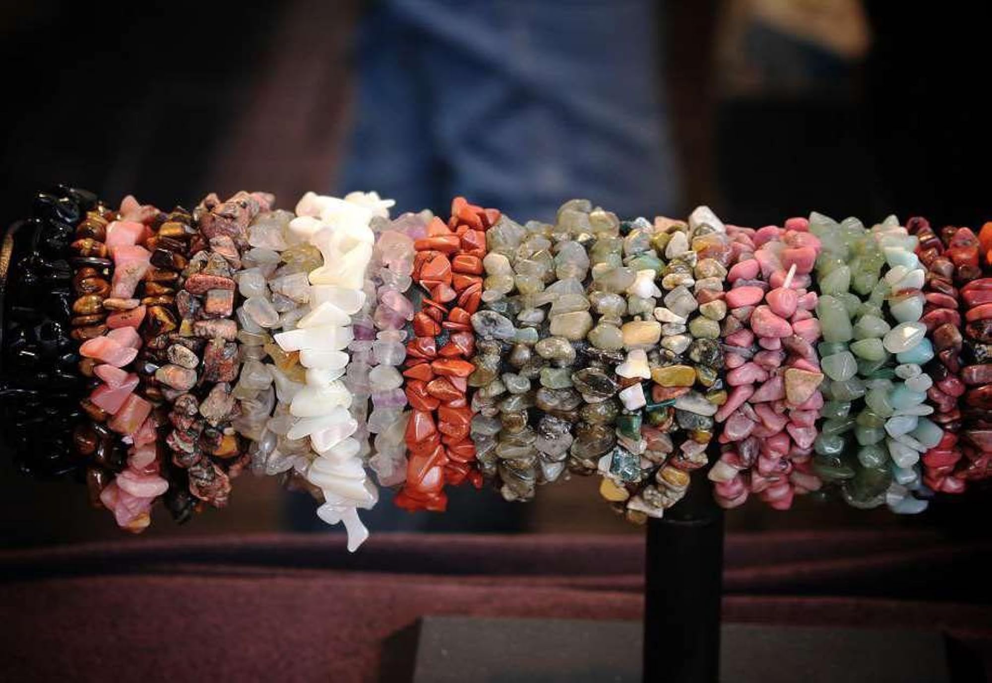 400pcs Multicolor Natural Chip Stone Beads, DIY Jewelry Making