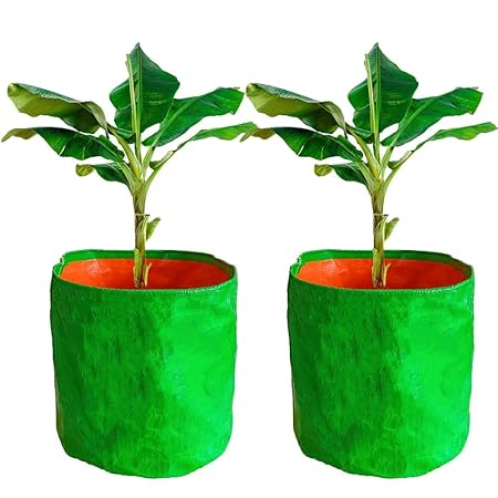IAgriFarm HDPE UV Treated Terrace Gardening Leafy Vegetable Grow Bag (36X36 Inches, Green) - Pack of 2