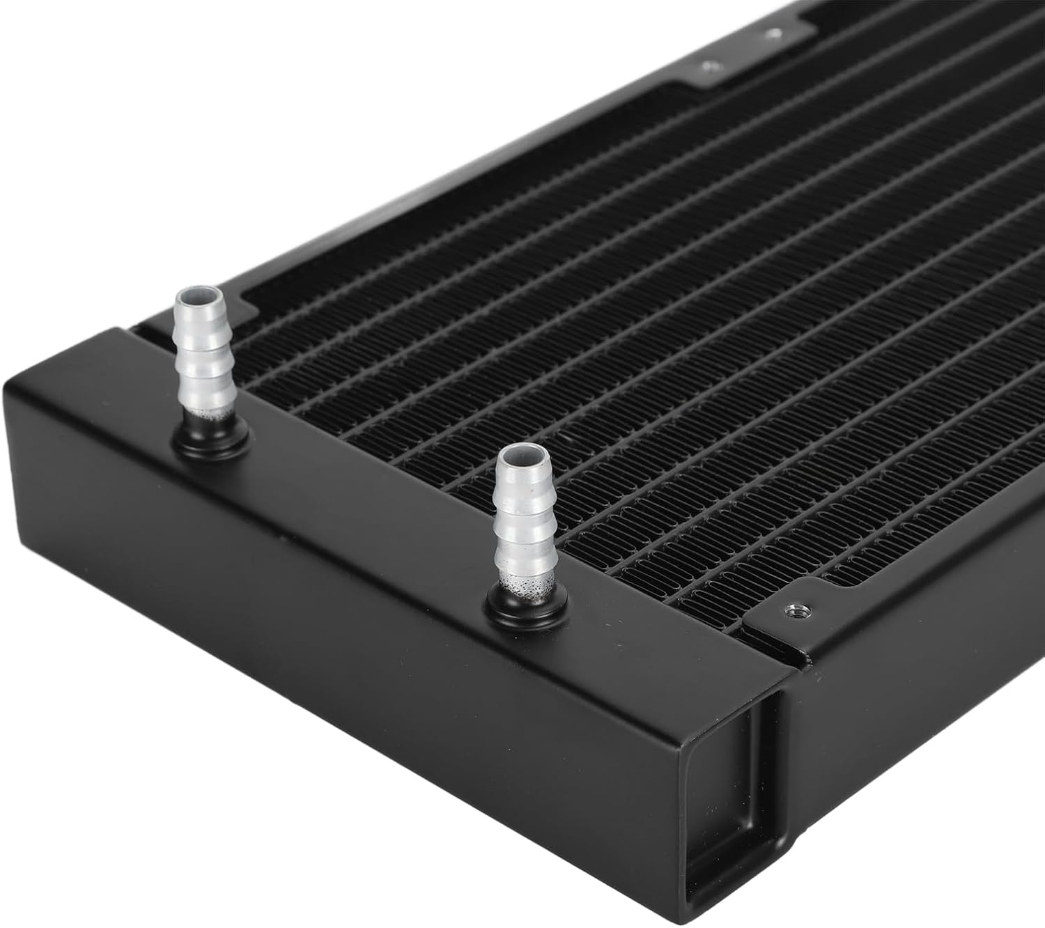 280 mm Water Cooling Radiator, 12 Pipe Aluminum Heat Exchanger Radiator, Easy Installation, CPU Computer Water Cool System for 6 to 7mm Soft Hose (Black)