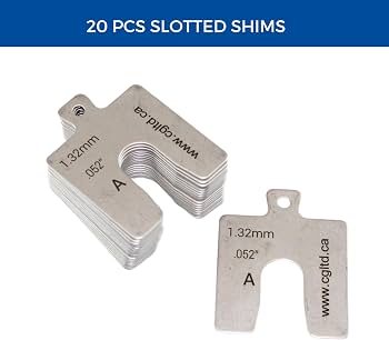 CGLTD Stainless Steel Slotted Shim Replacement Pack, Size A, 2