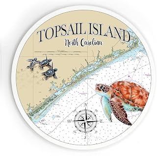 Topsail Island NC | 3.5 Inch Wood Magnet Keepsake/Souvenir | High Definition Ink Printed On a Wood Magnet | Unique Gift for that Perfect Person