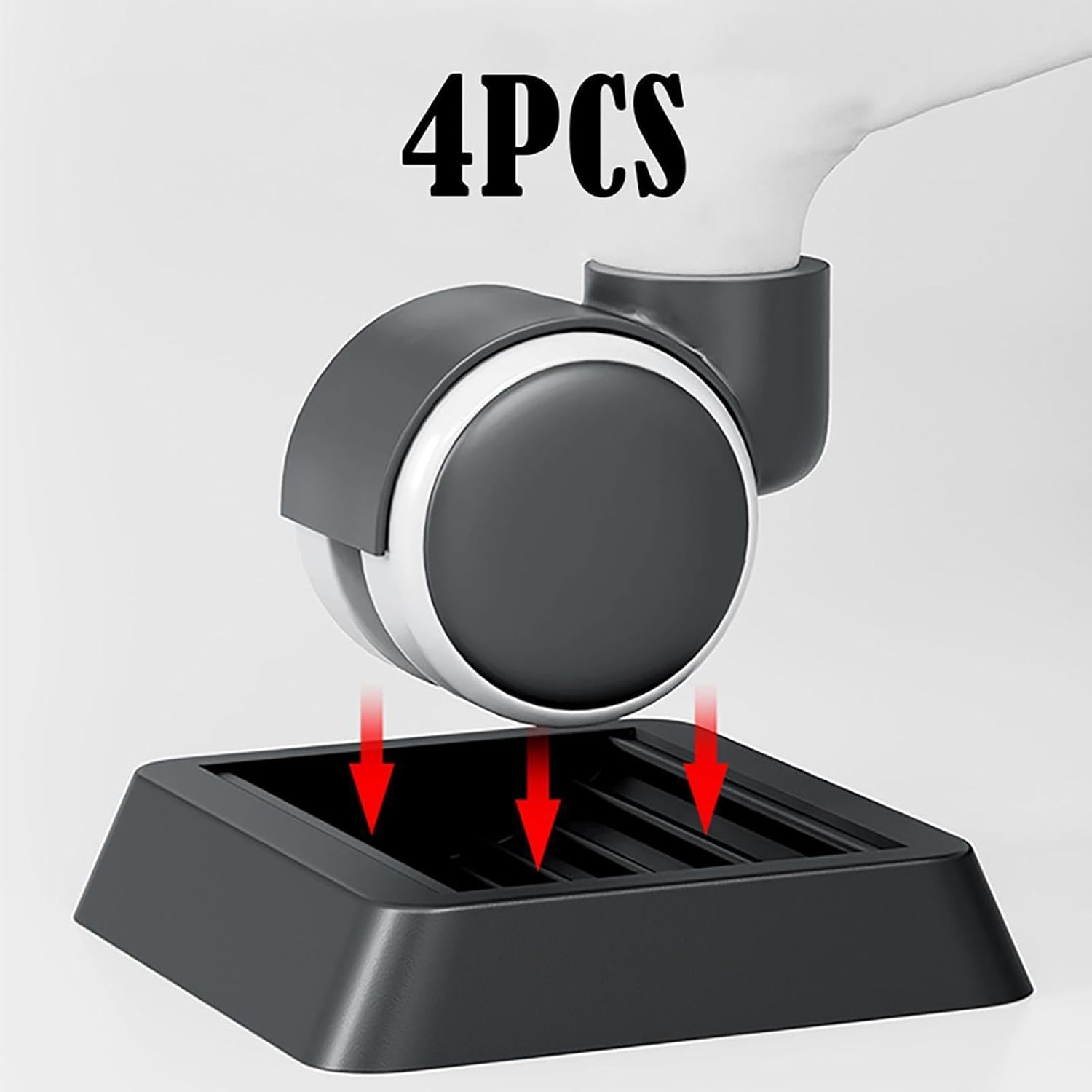 5 Pieces Furniture Caster Cups Floor Pads Floor Grip Wheel Holders Anti Slip