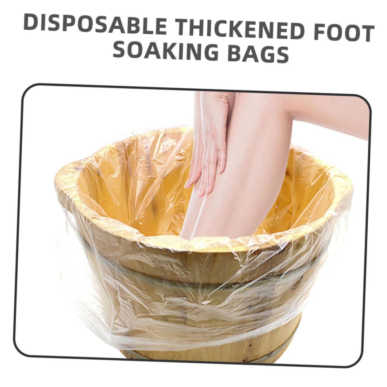 80pcs Foot Bath Bags for Spa Foot Tub Liners Thickened Material for Disposable Household Bath Bag
