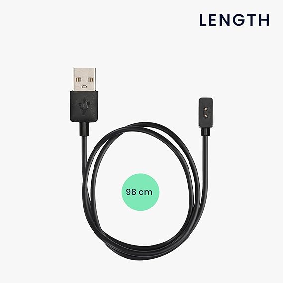 Cable De Carga Para Pebble 2SE/2+/Time/Time Steel/Time Round - USB De 96 Cm, Compatible Con Smartwatch Y Fitness Tracker