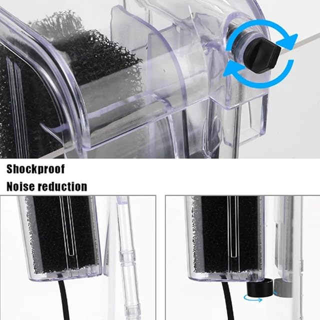 Foto 2 de 7 de BYCUFF de Agua Filtro Externo para Colgar para Acuario Filtro de Pecera Purificador de Agua Sumergible Filtro…