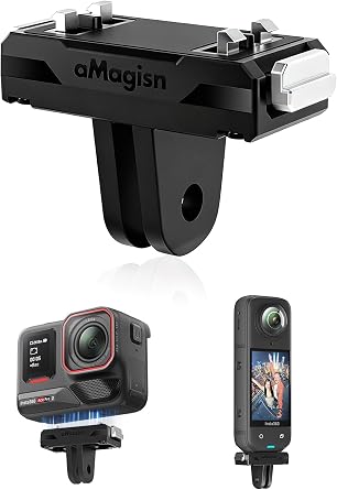 Magnetic Mount for Insta360 X5 & Ace Pro 2 - Quick Release Adapter for Insta360 Camera, Fast & Secure Mounting Solution