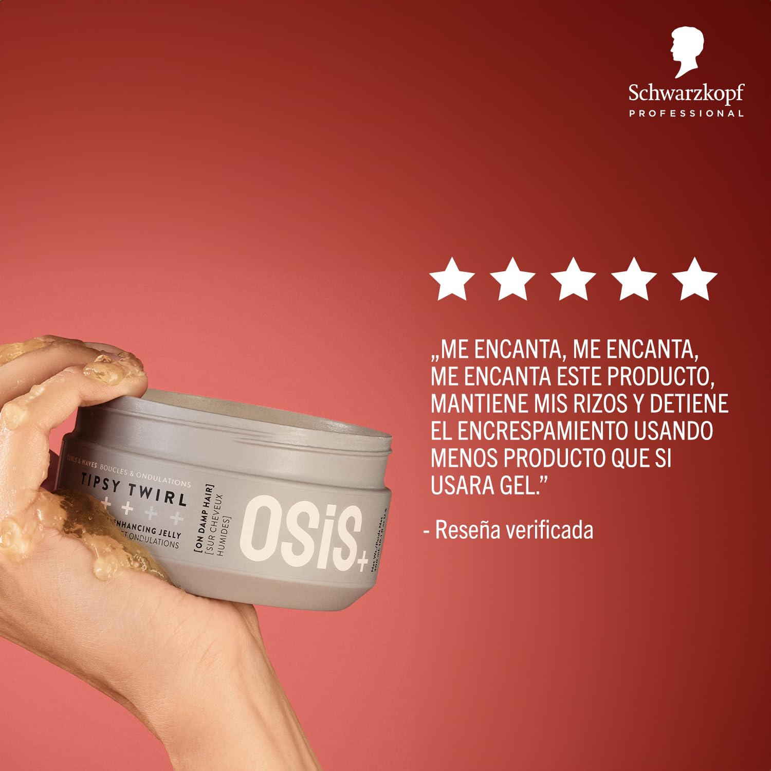Schwarzkopf Professional OSiS Tipsy Twirl Gel Capelli Volumen Ligero Fijación Media 300 ml