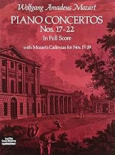 Piano Concertos Nos. 17-22 in Full Score