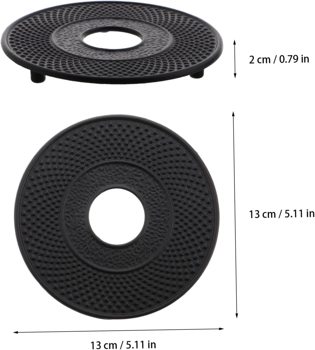 ABOOFAN 2pcs Iron Kettle Accessories Heat-Absorbing Pad Coaster for Tea Kettle Teapot Holder Stand