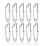 10pcs Fishing Clips, Stainless Steel Long line Fishing Snaps, Floatline Tuna Decoy Clips Branch Hanger Snap Hook Terminal Tackle Baits Clip Swivel Line Connector, Easy On/Off