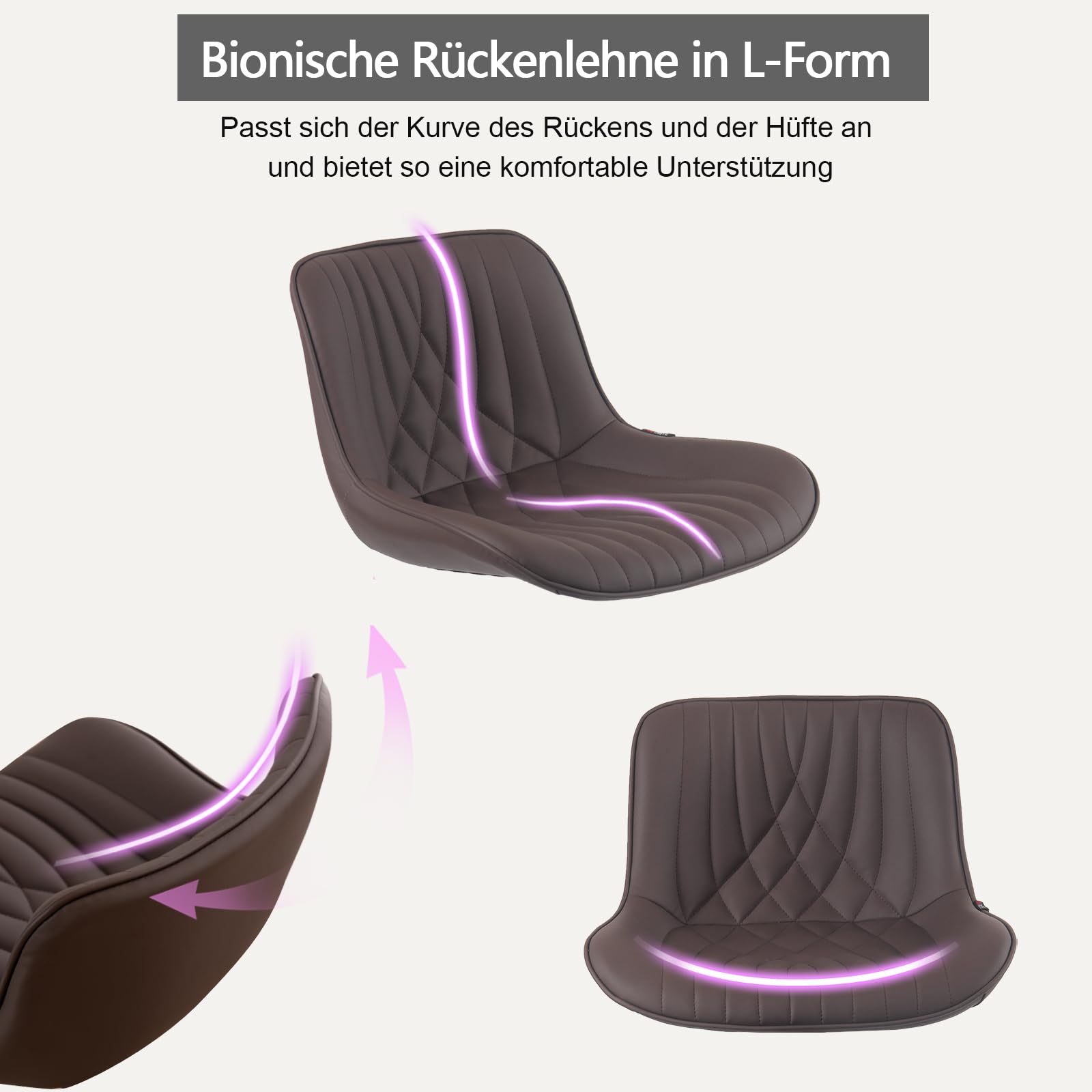Barkruk met rugleuning gestoffeerd