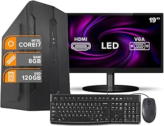 Computador Completo i7 6Ger 8Gb SSD120Gb Monit19