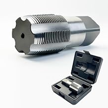 1-1/4"-11-1/2 NPT Pipe Tap, Precision Carbon Steel NPT Tap Set for Clean Accurate Threads, 1-1/4-11-1/2" NPT Tap, Perfect for Plumbers Mechanics DIYers, with Durable Plastic Case.