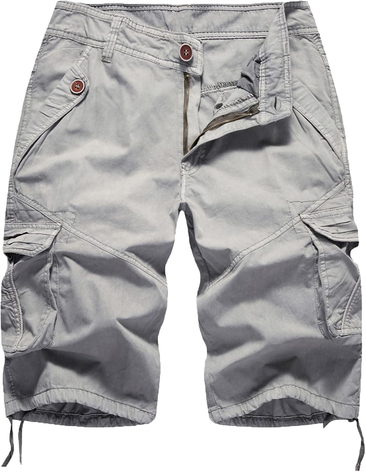 FOURSTEEDS Women's Casual Fitted Multi-Pockets Camouflage Twill Bermuda Cargo Shorts