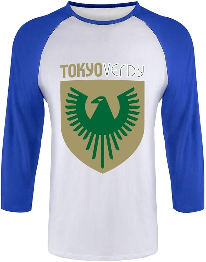 Amazon.co.jp: Tokyo Verdy Men's T-shirt, 3/4 Sleeve, Raglan Sleeve