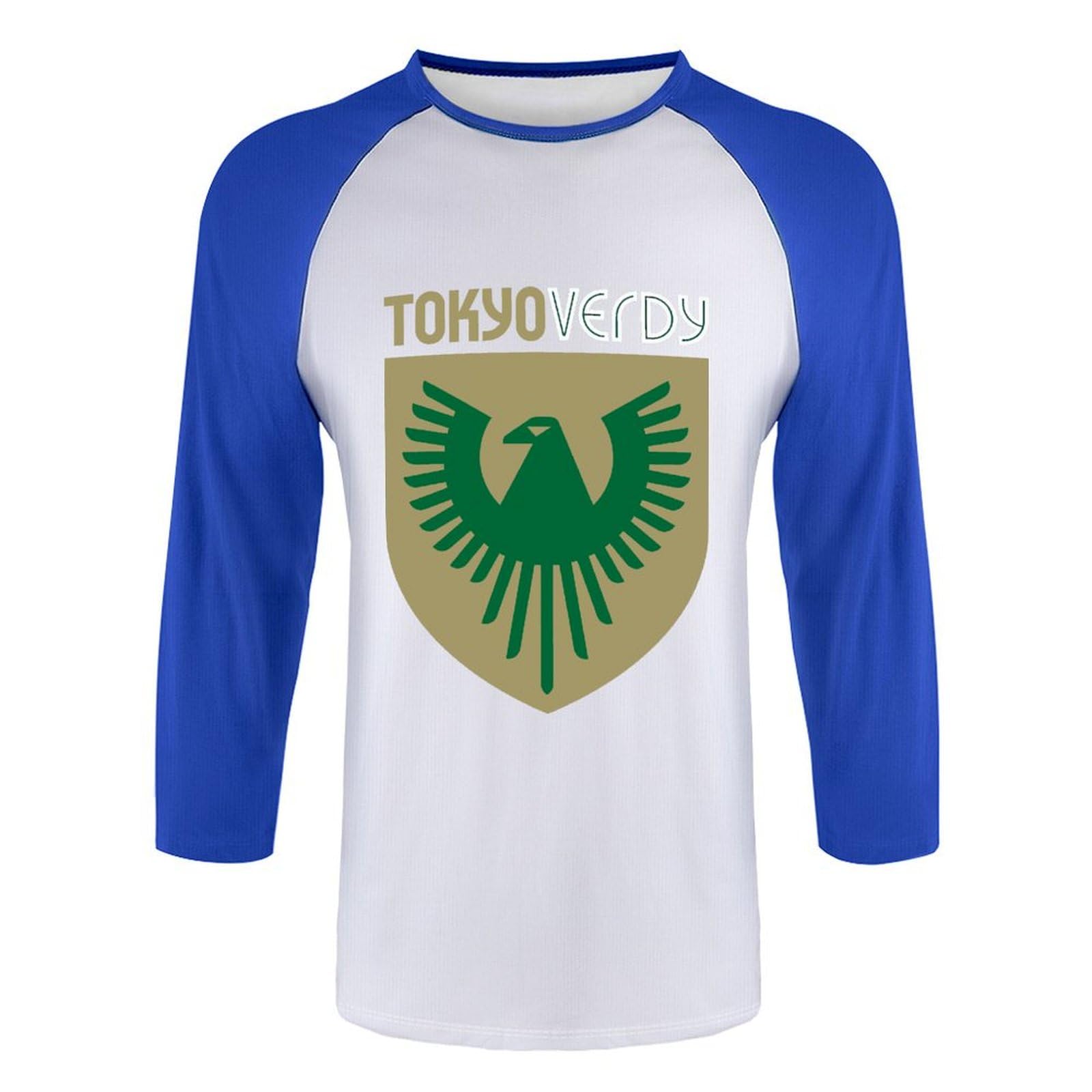Amazon.co.jp: Tokyo Verdy Men's T-shirt, 3/4 Sleeve, Raglan Sleeve