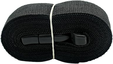 Cinchas de Amarre, Correa de Amarre for Equipaje de Nailon Resistente, Color Negro, con Hebilla de Leva, for Viajes, Kit de Herramientas for Acampar al Aire Libre Herramientas de flejado(2.5M)