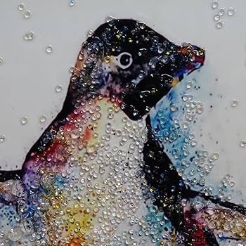 Amazon.co.jp: クリスタルアート ペンギン433 アートパネル 43x53cm
