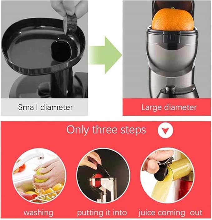 Extractor de Jugos Boca Ancha 8 cm 150W Silencioso Materiales BPA Free miniatura 3