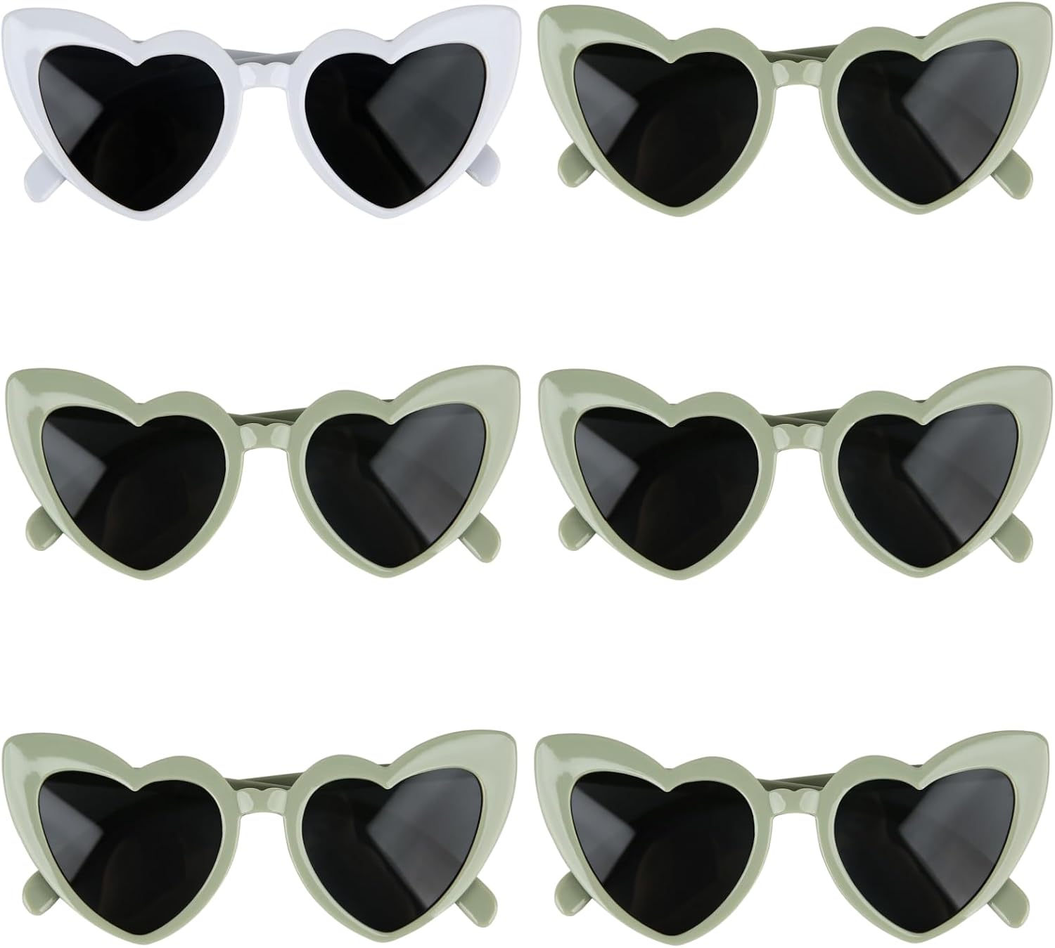 8 Pairs Bachelorette Party Heart Shaped Sunglasses Party Decorations Bridesmaid Proposal Gifts for Women