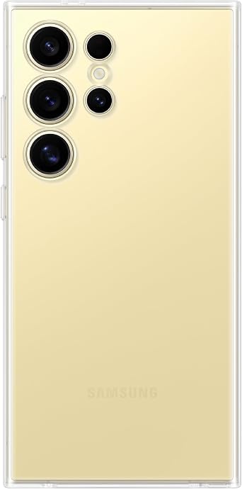 SAMSUNG Galaxy S24 Ultra Clear Phone Case, Protective Cover with Slim and Sleek Design, US Version, GP-FPS928SAATW, Transparent