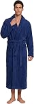 PJGGZ Shawl Collier peignoir pour homme, robe longue serviette douce pour les hommes - Super Absorbant Sécher rapidement mais chaud