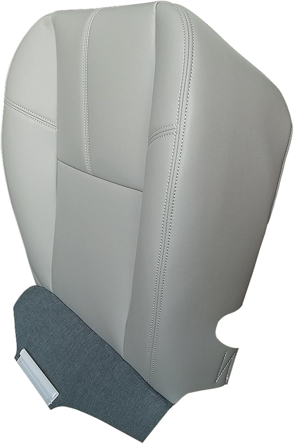 Driver or Passenger Bottom Side Leather Seat Cover for Chevy Silverado GMC Sierra Tahoe Suburban Avalanche Yukon 2007 2008 2009 2010 2011 2012 2013 2014 (Grey)