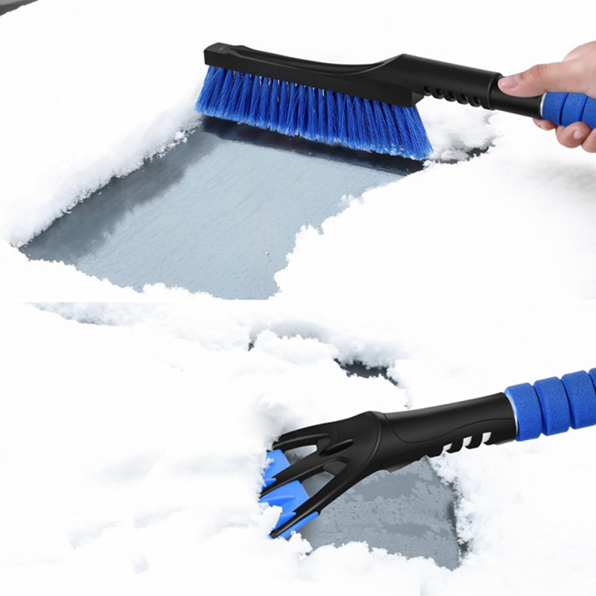 Snow Shovel Ice Brush Car Cleaning Tool Truck Snow Scraper Frostwipe Removal Brush Ice Removal Scraper Mitt