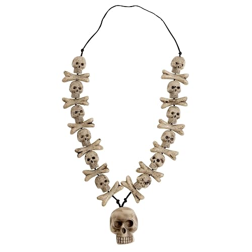 W WIDMANN MILANO Party Fashion - Collar de calavera con huesos