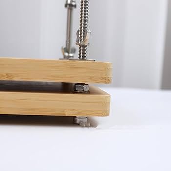 BONJUME - Presse à Livres En Bois Avec Kit De Reliure Complet - Outil DIY Pour Réparer Ou Créer Des Livres (30 X 19,2 Cm)