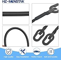 Vista 6 de Par de cables de puerta trasera para portón trasero, correa de soporte para puerta de elevación, cable para puerta trasera de pastilla lateral