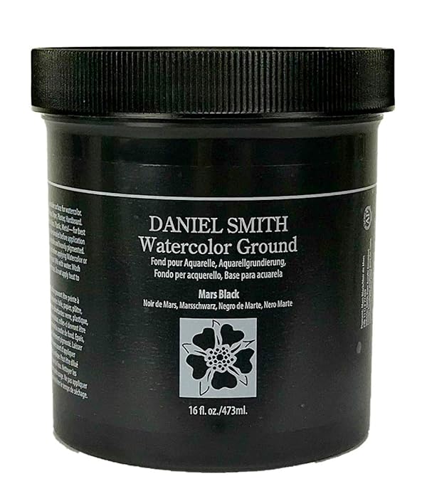 DANIEL SMITH Watercolor Ground 16oz Jar, Mars Black, 284055006, 1-Pint by DANIEL SMITH - Used condition - US$24.20