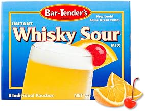 Bar-Tenders Instant Whiskey Sour Cocktail Mix, Net Wt. 4.7 oz. (8 pouches)