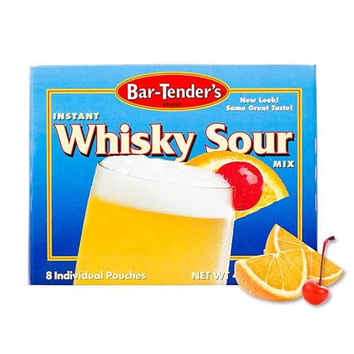 Bar-Tenders - Mezcla instantánea de cóctel agrio de whisky, peso neto, 4.7 onzas (8 bolsas)