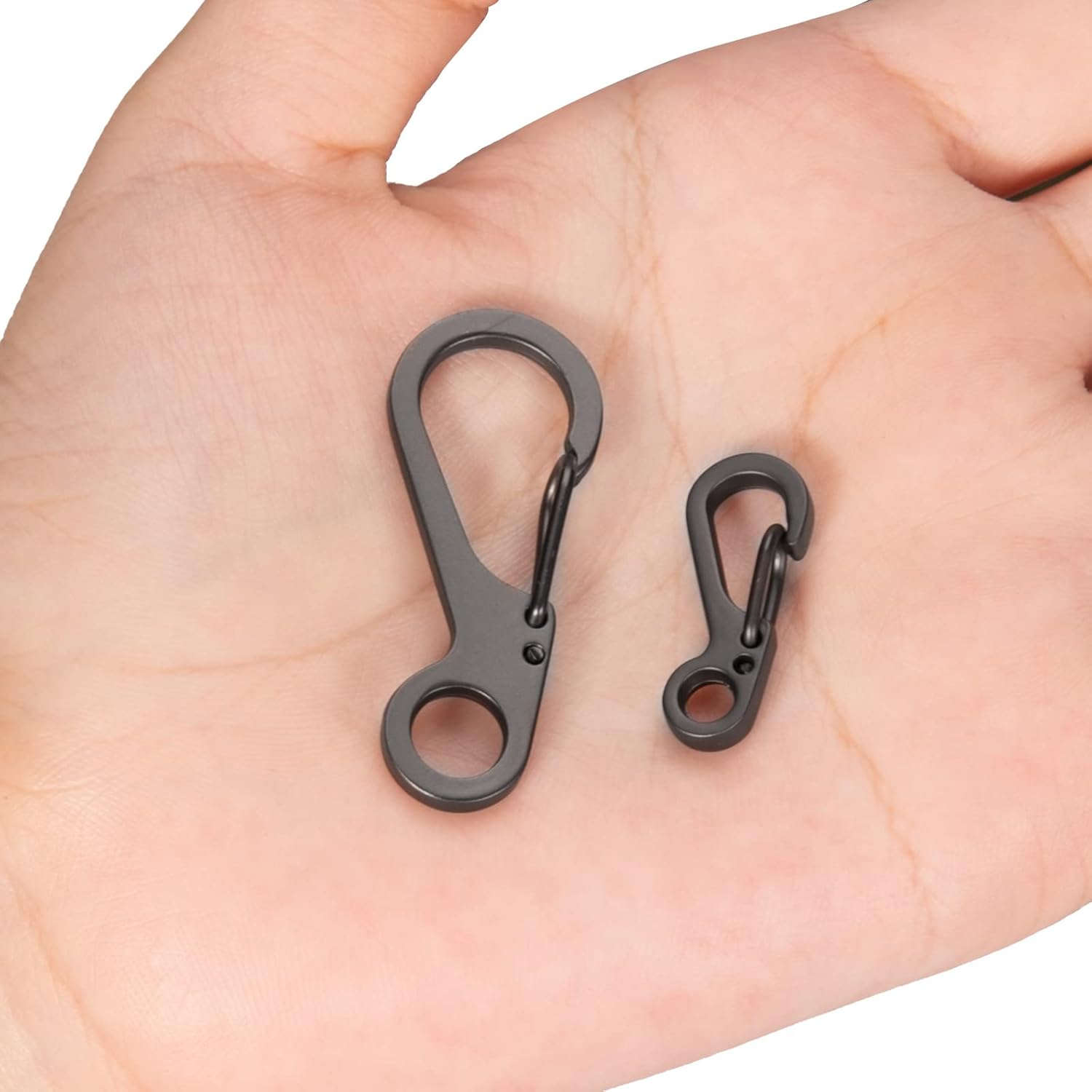 20Pcs Spring Snap Hook Carabiners Clip Spring Hanging Buckle Paracord Snap Hook Camping Bottle Backpack Clasps Keychain - Image 5