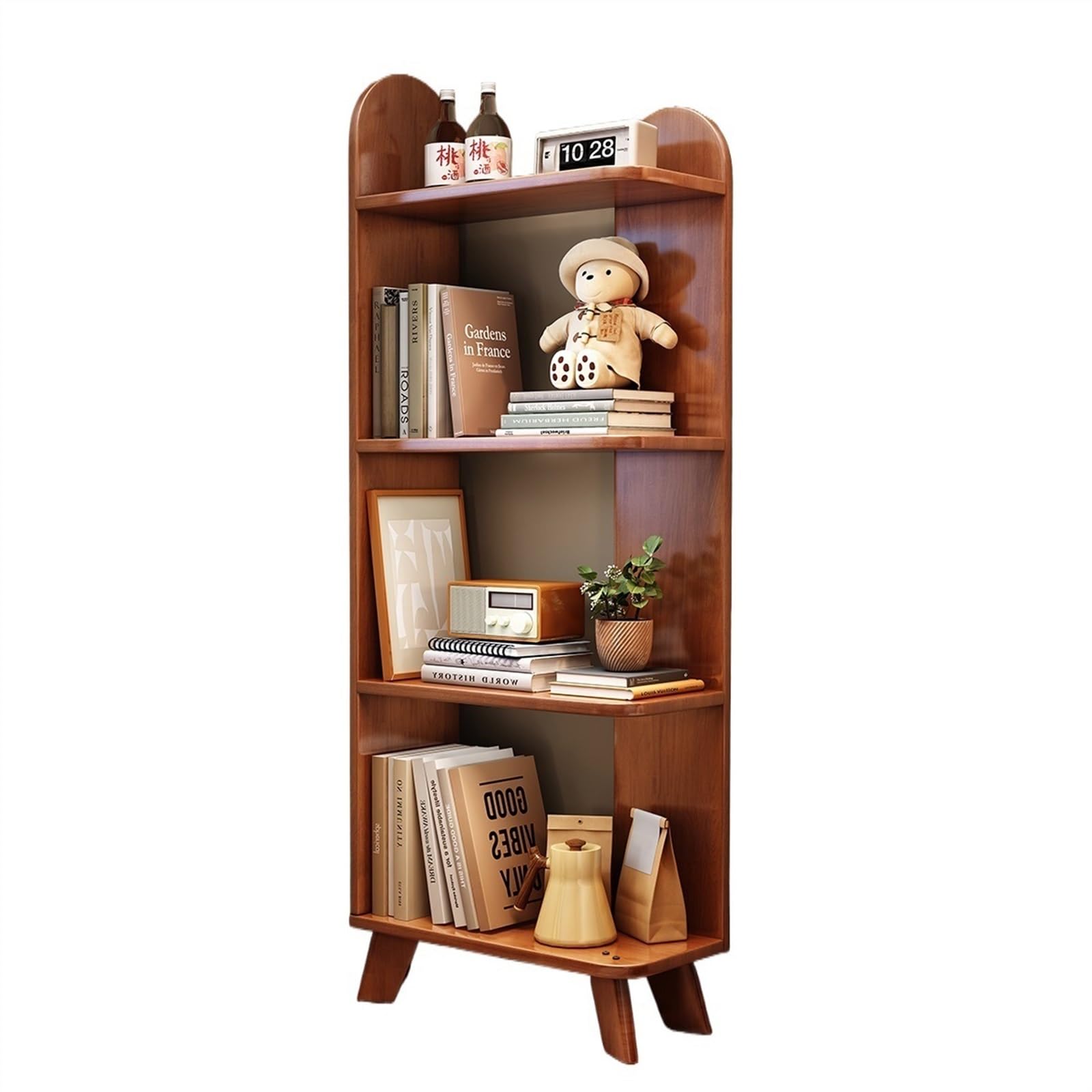 AYCDL Bookcase Bookshelf Floor-Standing Storage Rack Modern Minimalist Living Room Storage Rack Corner Storage Rack Corner Bookcase Display Shelf