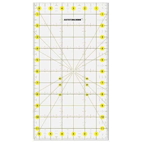 AUTOTOOLHOME 6.5" x 12" Ruler