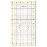 AUTOTOOLHOME Quilting Ruler Acrylic Quilters' Ruler for Easy Precision Cutting Fabric Paper, 6.5