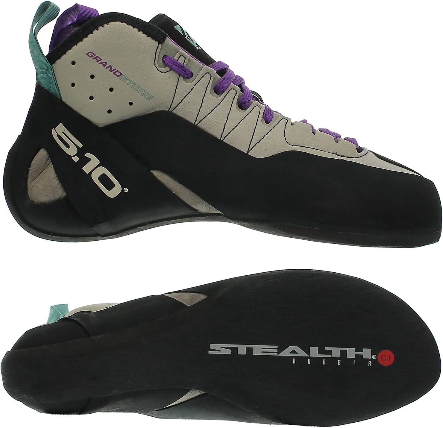adidas Five Ten Climbing Grandstone 5.10 Hombre Zapatillas Negro Piedra Verde Purpura EUR 47