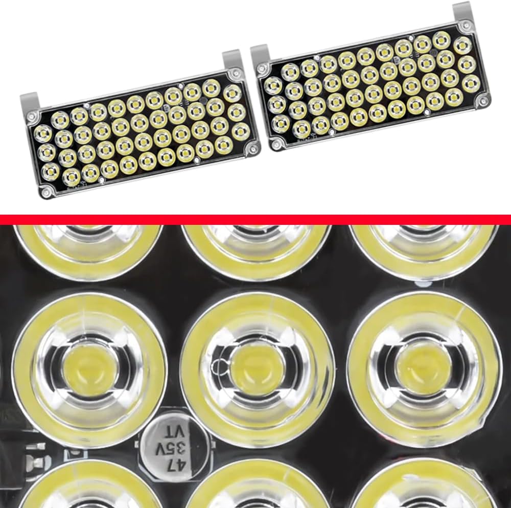 Breakdown Beacon Led Light Bar for Car Truck Off-Road UTV Amber Lens Amber Light, 42-LEDs Safety Emergency Flashing Lights, 12V-24V Roof Top Hazard Flash Beacon Warning Light Bar