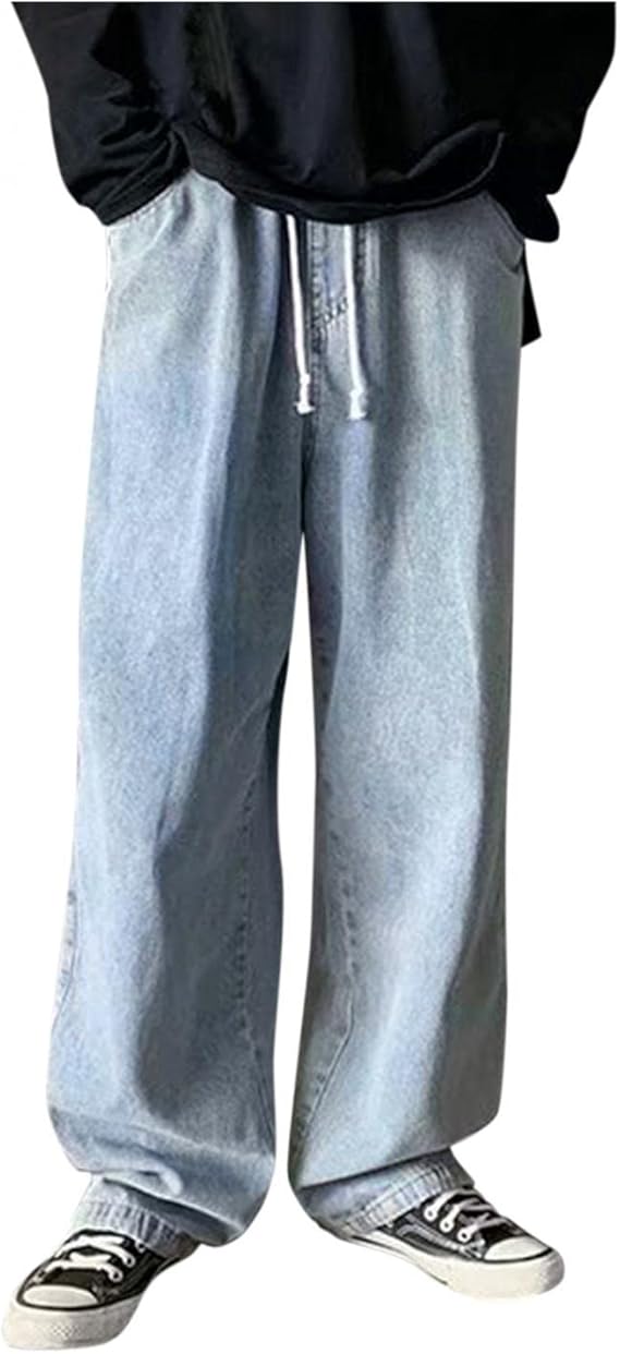 Amazon ロングパンツ メンズ カーゴパンツ Kuisogan ワイドパンツ デニムパンツ ジーンズ ゆったり ロングパンツ ガウチョ サルエル パンツデニム ストレート パンツ ジーパン ビッグシルエット 春 夏 秋 冬 ジーンズ 通販