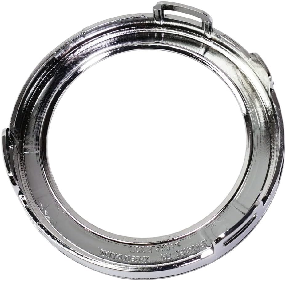 For Jeep Renegade 2019 2020 2021 Fog Light Trim Passenger Side | Round | Chrome | ABS Plastic | Replacement For CH1039208 | 6VN96SZ0AA